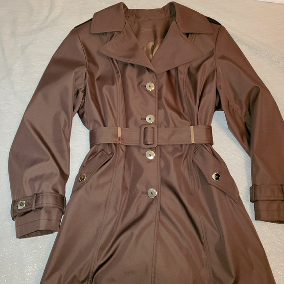 calvin klein trench coat with hood